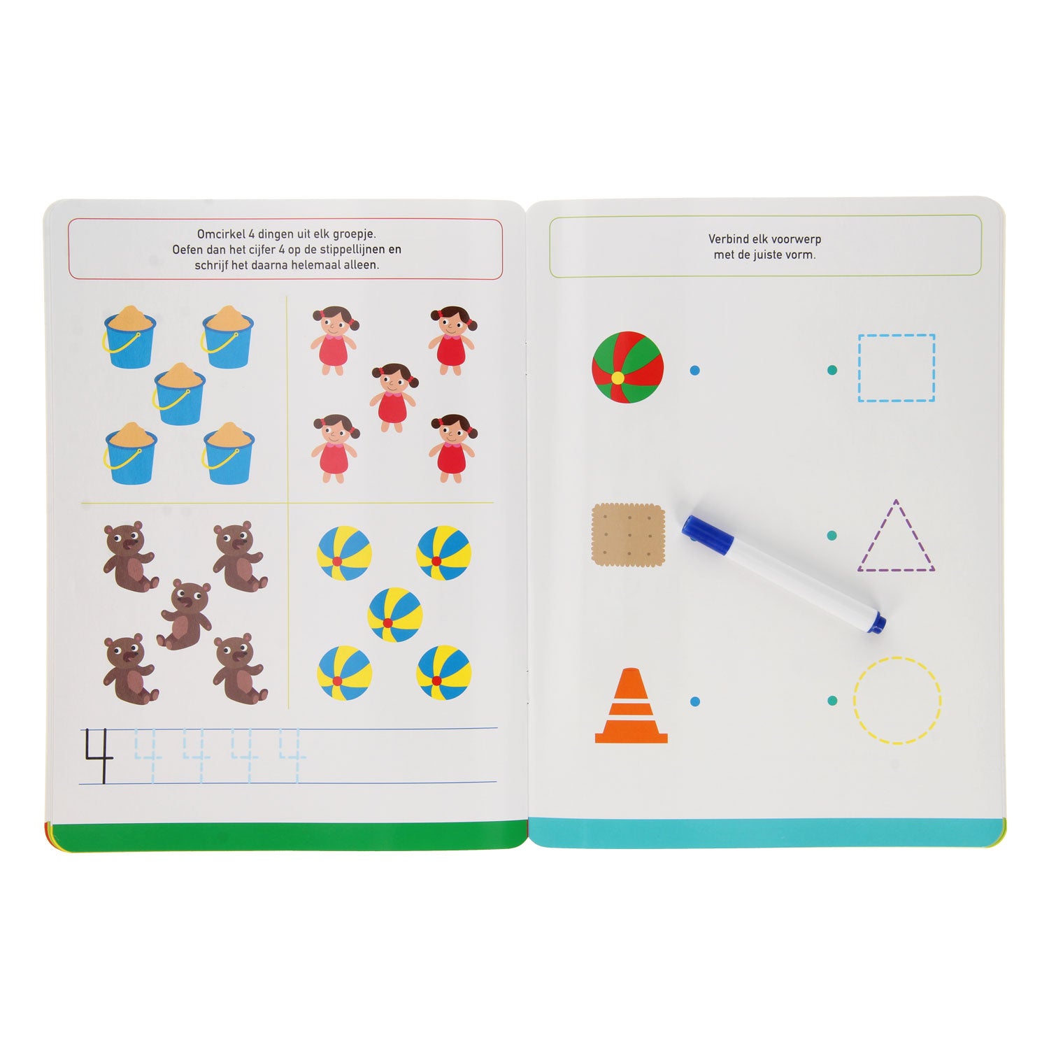 Standaard uitgeverij ik leer rekenen (wipe and clean) 4+