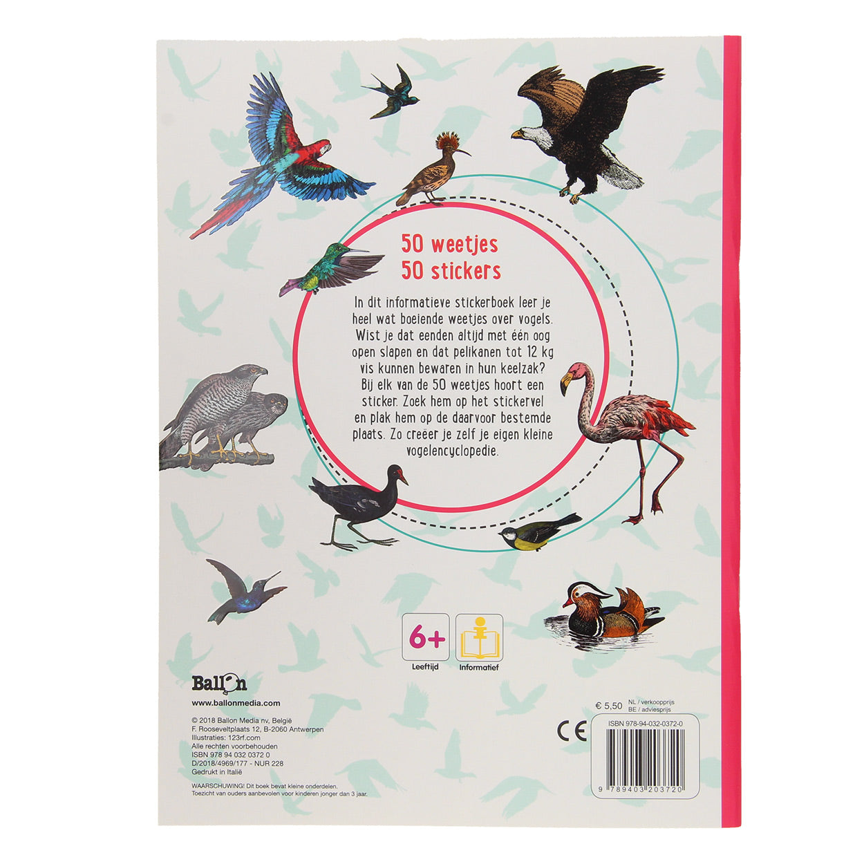 Vogels. 50 weetjes, 50 stickers.