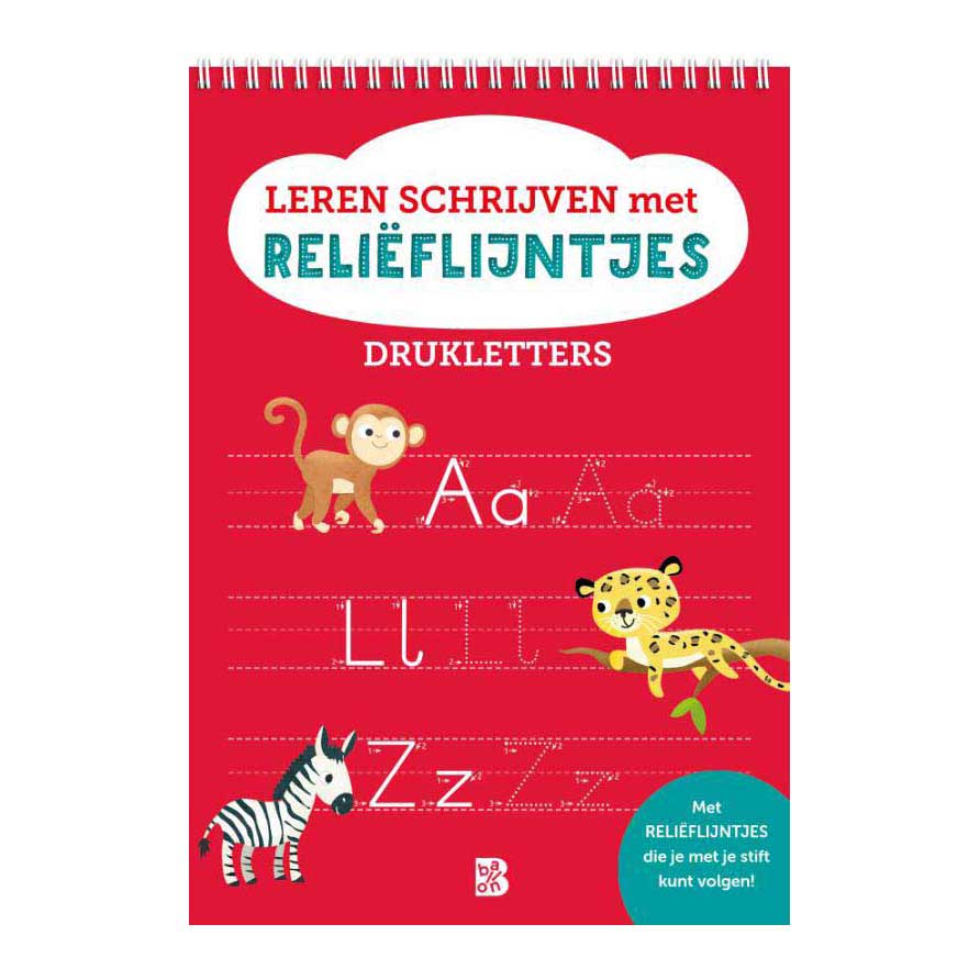 Standardverlag lernt das Schreiben mit Relieflinien zu lernen, Buchstaben zu drucken