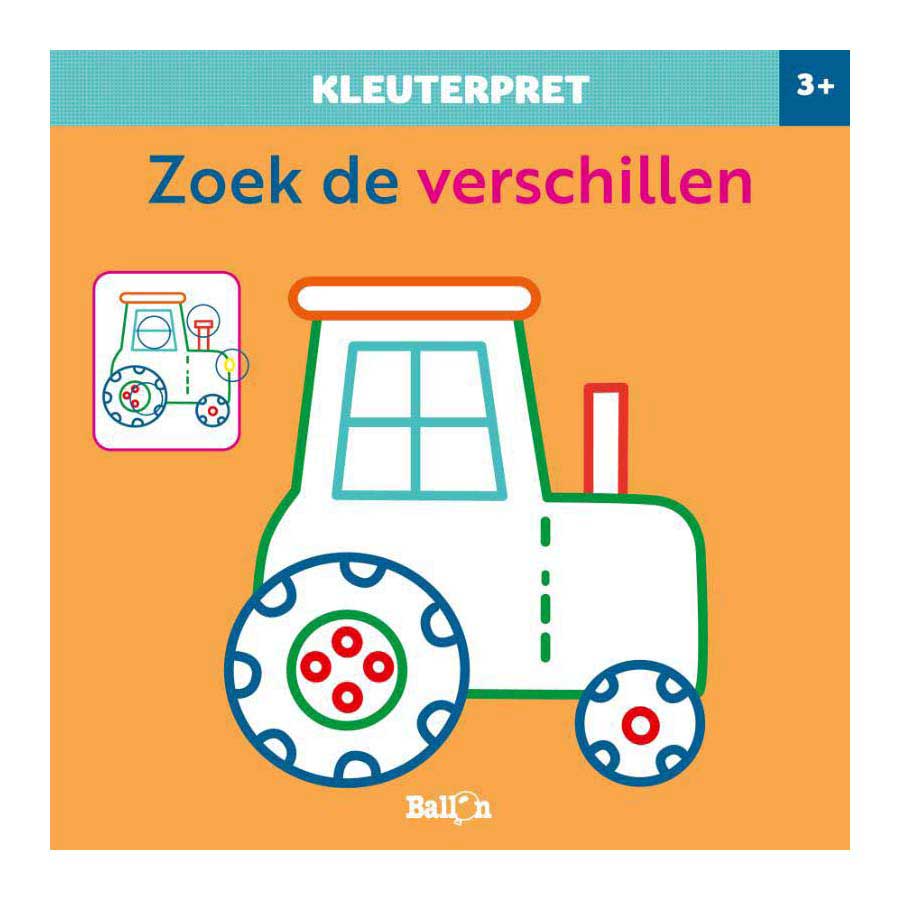 Standaard uitgeverij kleuterpret, zoek de verschillen. 3+