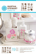 Martha stewart • zelfklevende stencilset bloesems