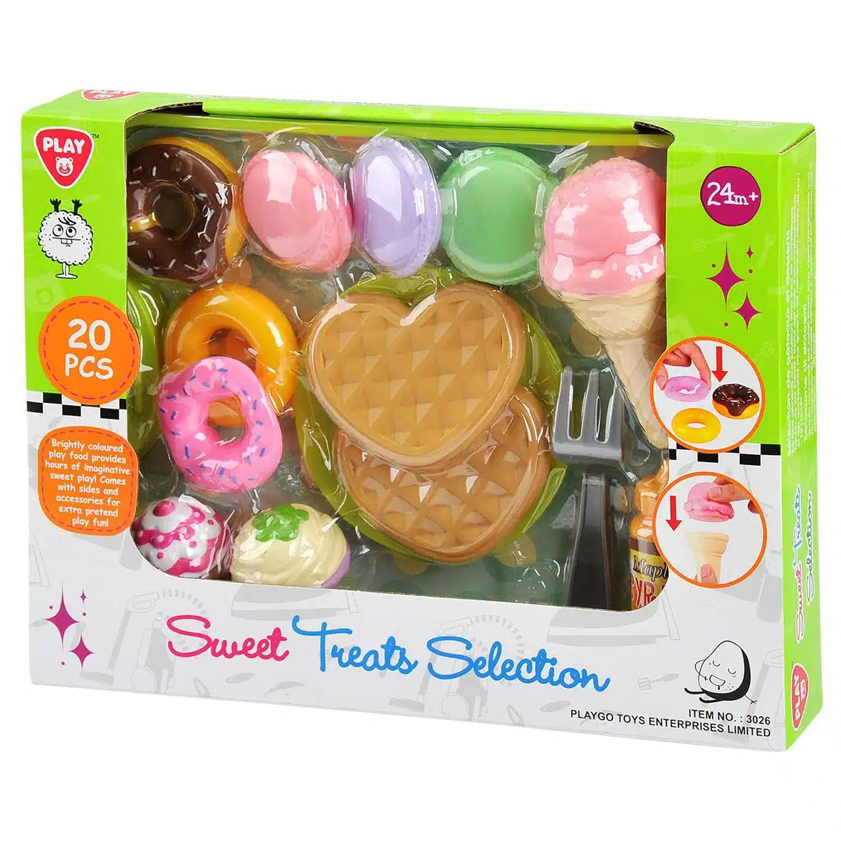 Playgo Eisdielen-Menü-Set, 20-teilig