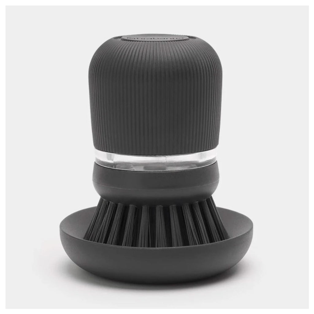 Brabantia afwasborstel+reservoir d.grijs