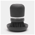 Brabantia sink side afwasborstel met zeepreservoir dark grey