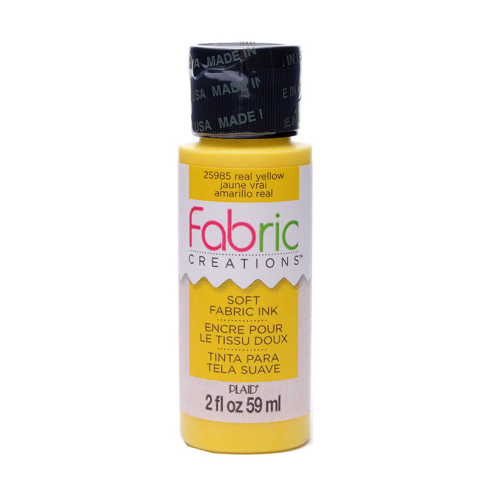 Fabric creations • soft fabric inkt 59ml real yellow