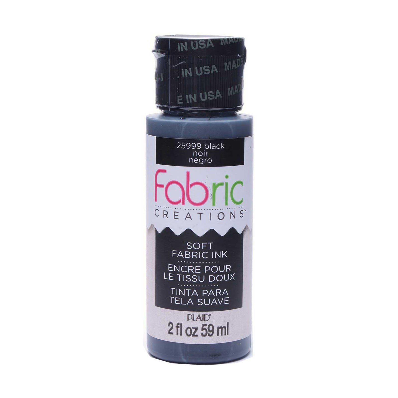 Fabric creations • soft fabric inkt 59ml black