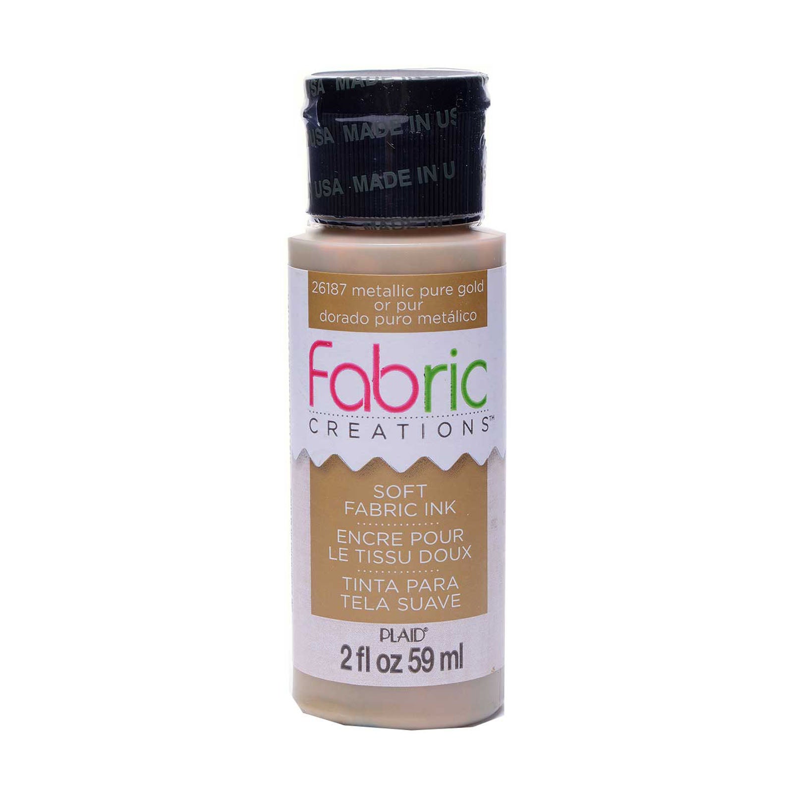 Fabric creations • soft fabric inkt 59ml metallic gold