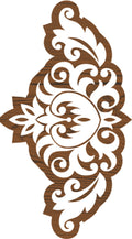 Fabric creations • block printing border 7,6x4,5cm baroque