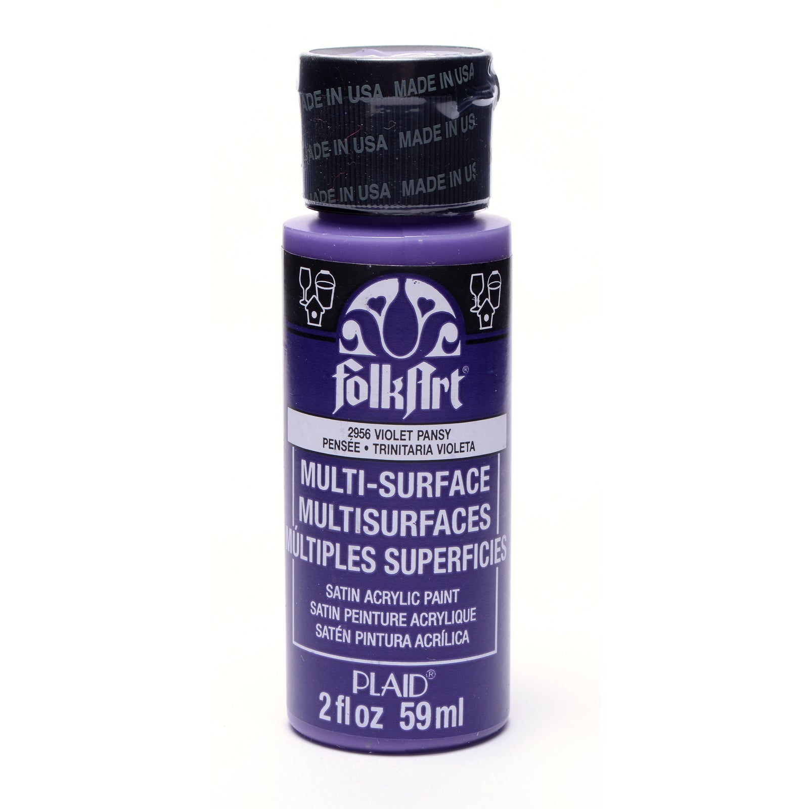 Folkart • multi-surface violet pansy 59ml