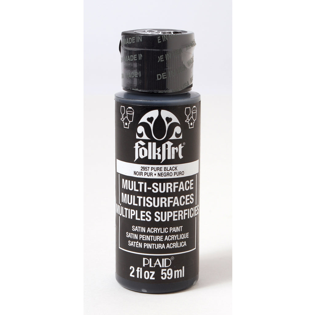 Folkart • multi-surface pure black 59ml