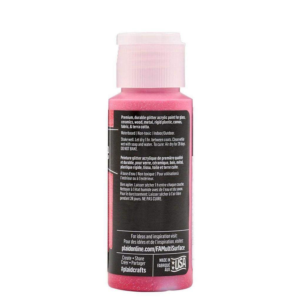 Folkart • multi-surface glitter firey red 59ml