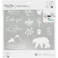 Martha stewart • adhesive stencil outdoor 1 vel