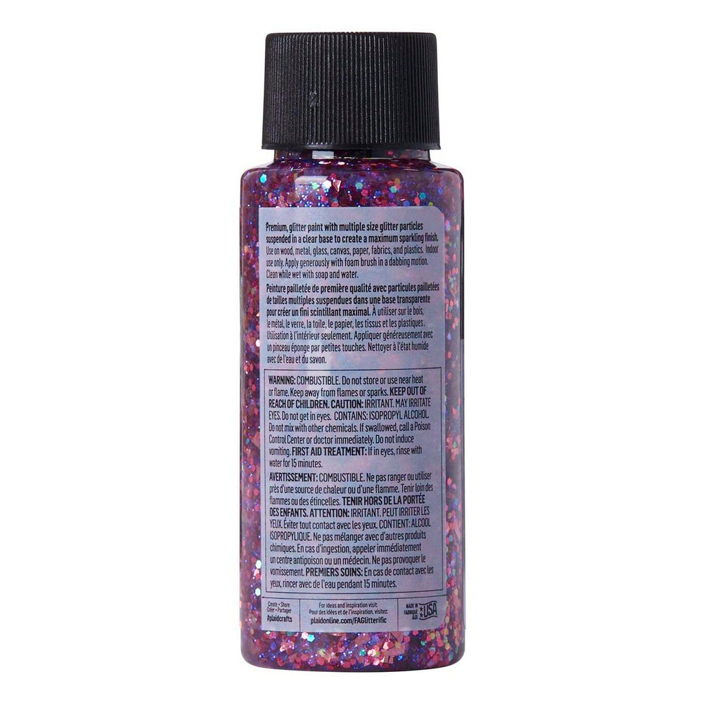 Folkart • glitterific colors hot pink 59ml