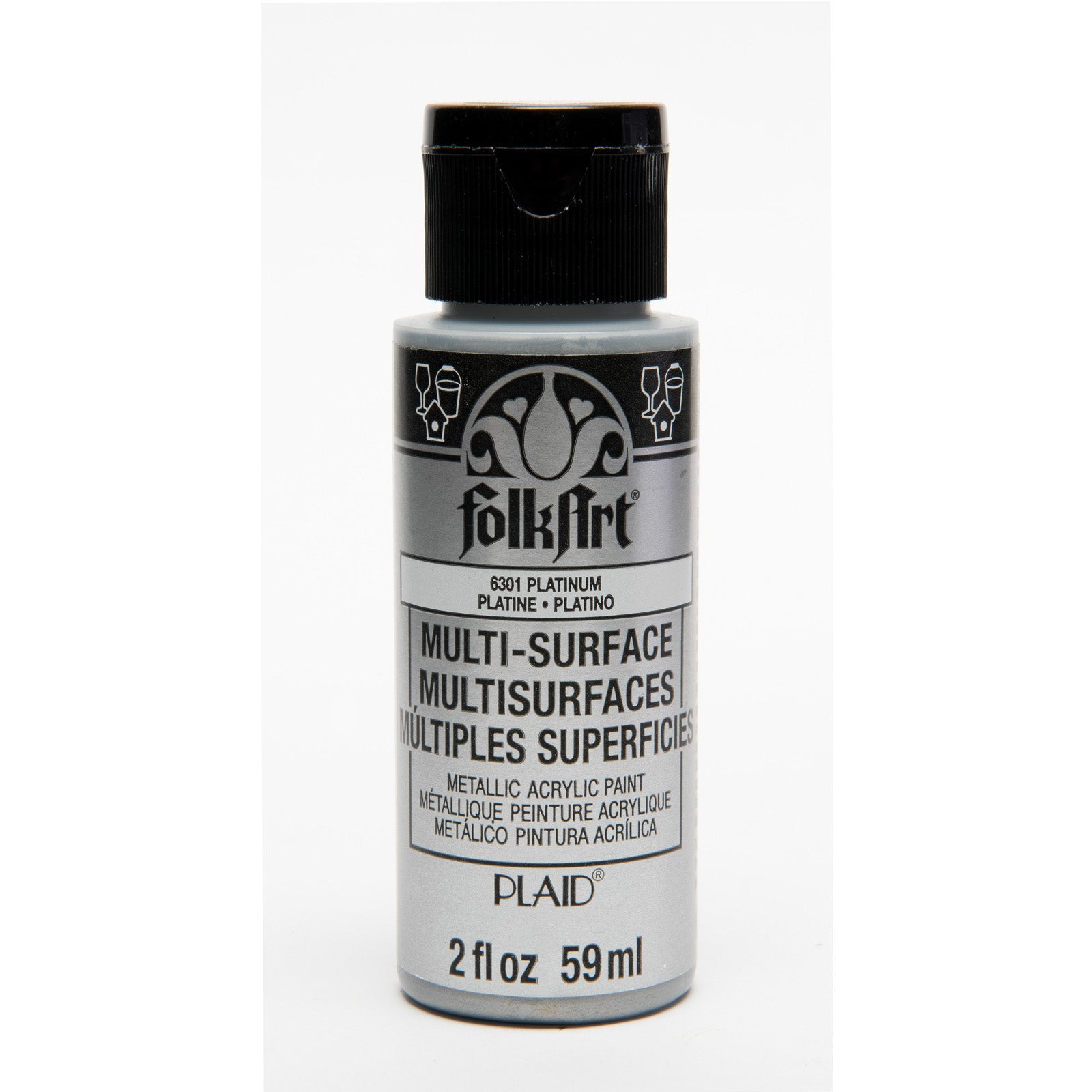 Folkart • multi-surface metallic platinum 59ml