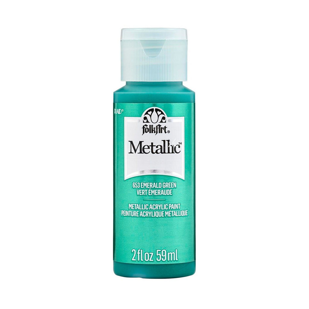 Folkart • metallic acrylic paint emerald green 59ml