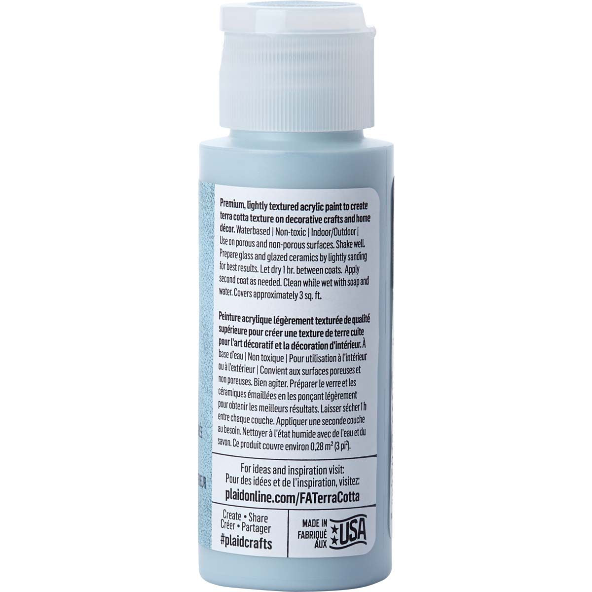 Folkart • terra cotta textured acrylic paint 59ml sea stone