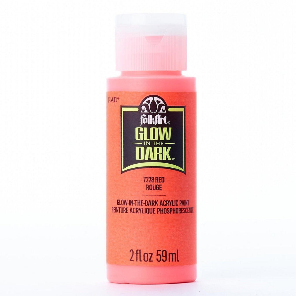 Folkart • glow in the dark colors red glow in the dark 59ml