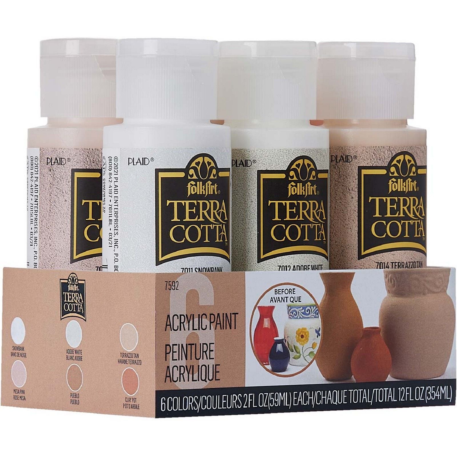 Folkart • paint sets terra cotta tuscan 6x