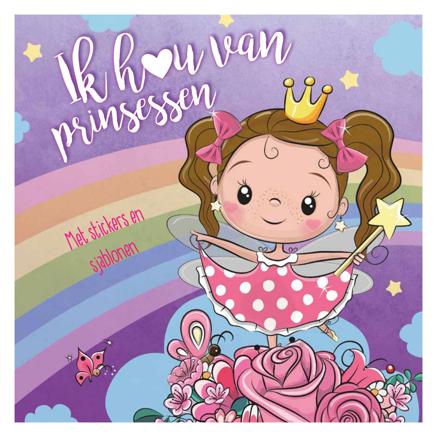 Mondikaarten sticker- en sjablonenboek ik hou van prinsessen