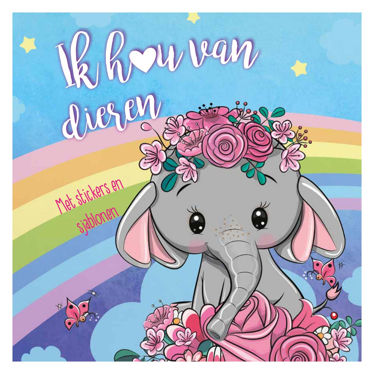Mondikaarten Sticker- und Schablonenbuch Ich liebe Tiere