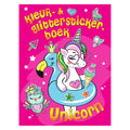 Mondikaarten kleur- glitter stickerboek unicorn