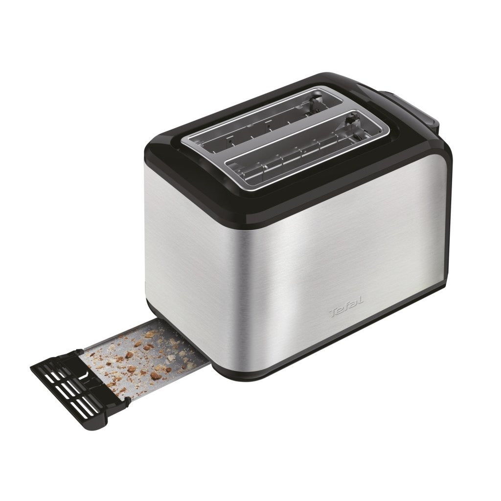 Tefal tt410d express broodrooster 16x26x19 cm 850w rvs zwart