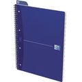 Collegeblok oxford a4 geruit blauw