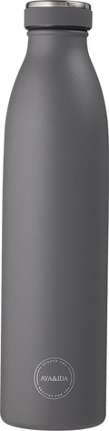 Aya ida - drinking bottle - thermosfles - waterfles - 750ml - dark grey