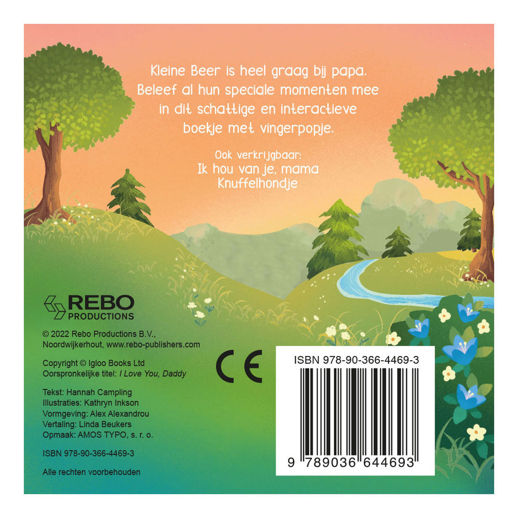 Rebo publishers ik hou van je, papa - vingerpopboek