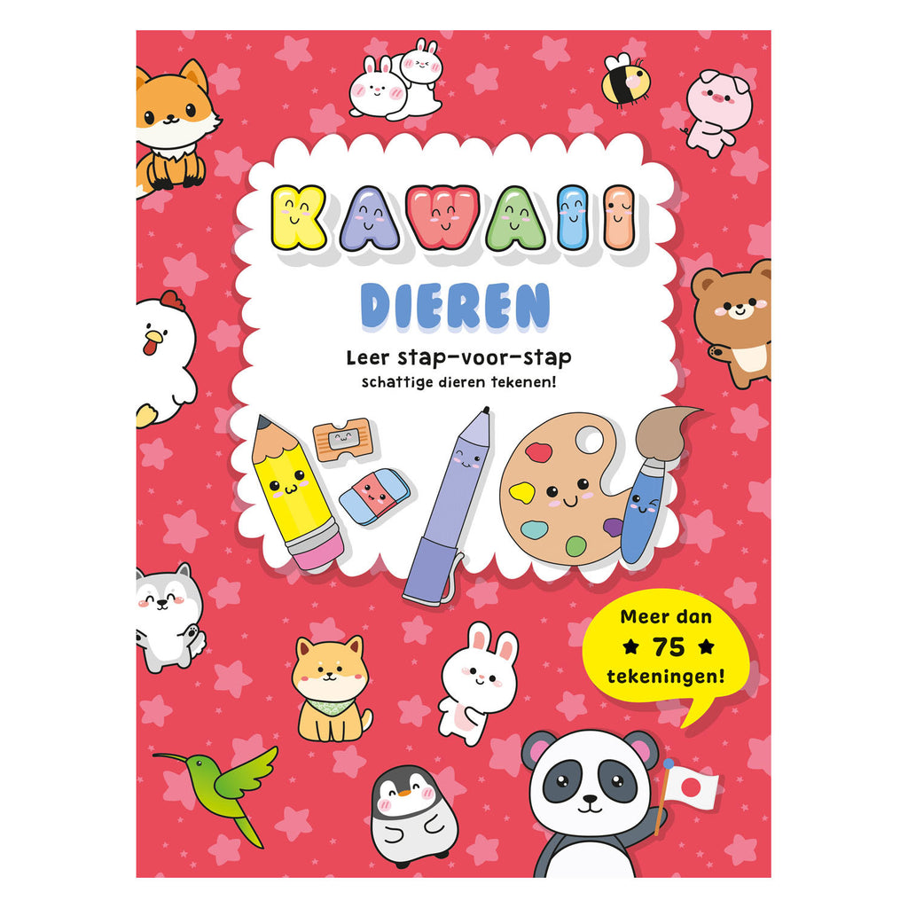 Kawaii-Tier des Rebo-Verlags lernen Schritt für Schritt das Zeichnen