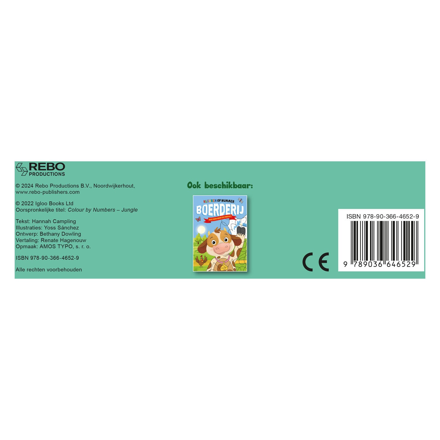 Rebo publishers jungle - kleuren op nummer