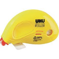 Uhu dry clean roller 6,5mm x 8,5m permanent geel