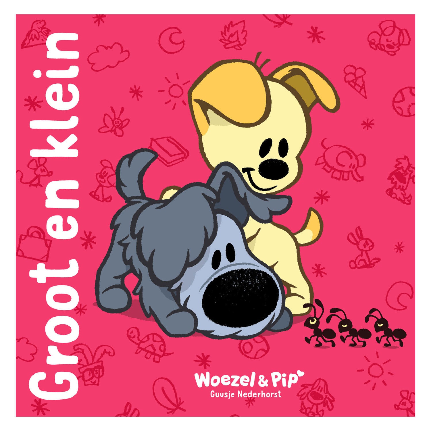 Boek woezel en pip groot en klein | 2 stuks
