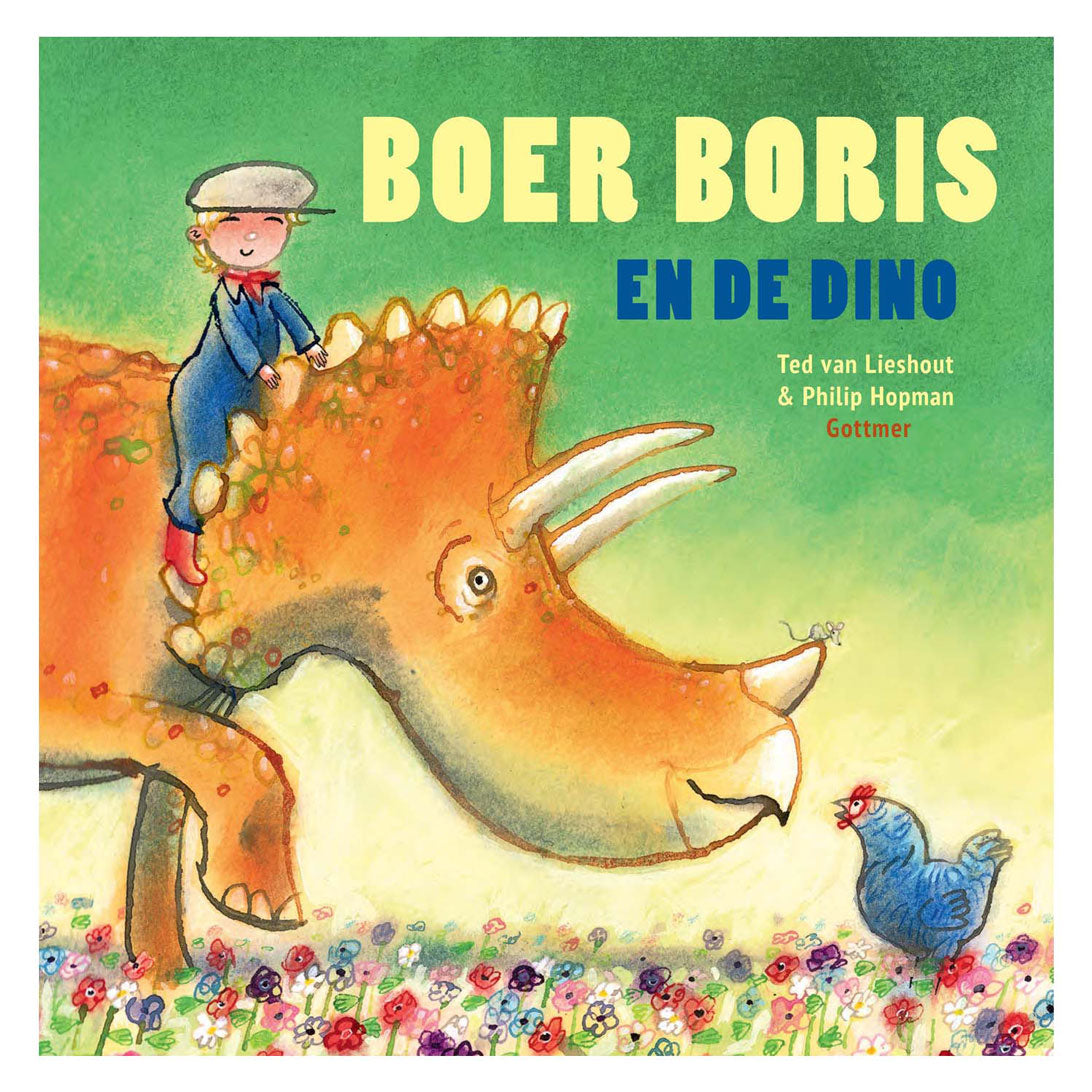 Boer boris en de dino. prentenboek. 3+