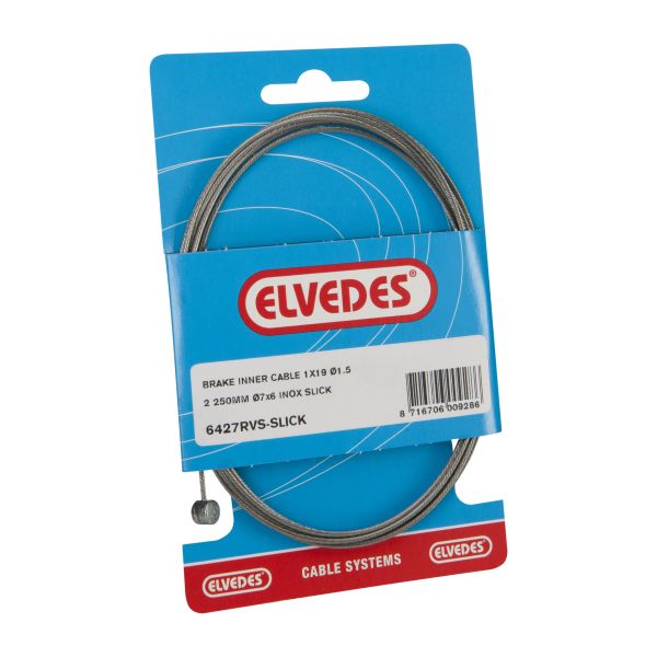 Bremsinnenzug Elvedes 2250 mm Edelstahl Slick ø1,5 mm T-Nippel (auf Karte)