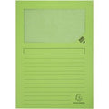 Exacompta forever® pak van 100 venstermappen 120g m2 - 22x31cm voor a4 - grasgroen - 50107e