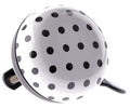 Nv ding dong bel 60mm dots wit met zwarte stippen kaart