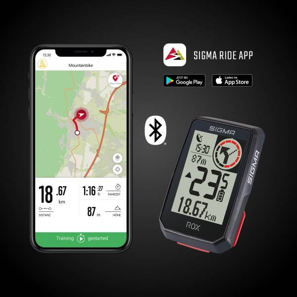 Sigma Rox 2.0 GPS BW BW Overclamp Lenkerhalterung + USB-C Ladekabel