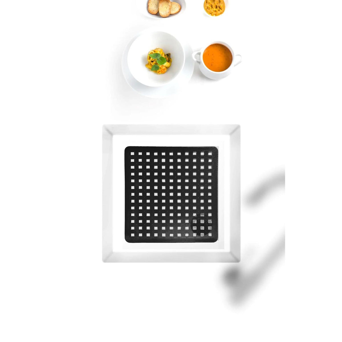 Wicotex gootsteenmat lavello quadro zwart 28x31,5cm