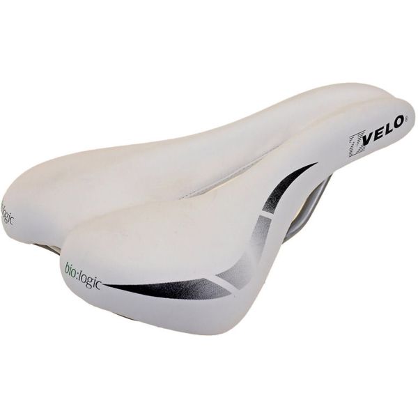 Fahrradsattel Velo WideChannel – weiß