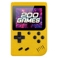 Gamebox - draagbare spel console met 200 spellen - geel