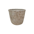 Mansion atmosphere bloempot steen crème 19x17cm