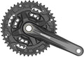 Shimano Tourney FC-TY501 6-fach Kurbelgarnitur mit 175 mm Kurbelarmlänge, 48 x 38 x 28 Zähne – schwarz