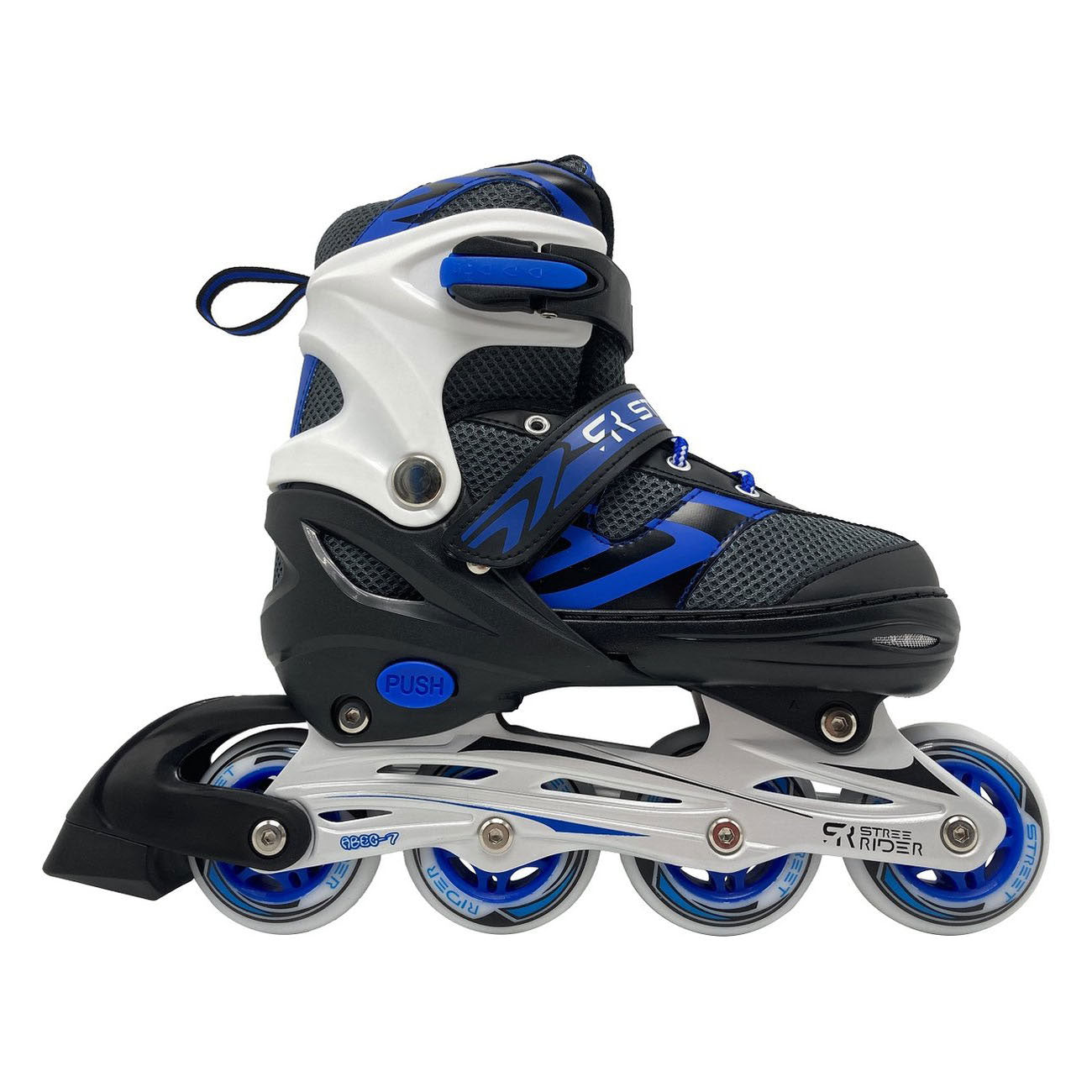 Inlineskates, blau-schwarz, Größe 33-36