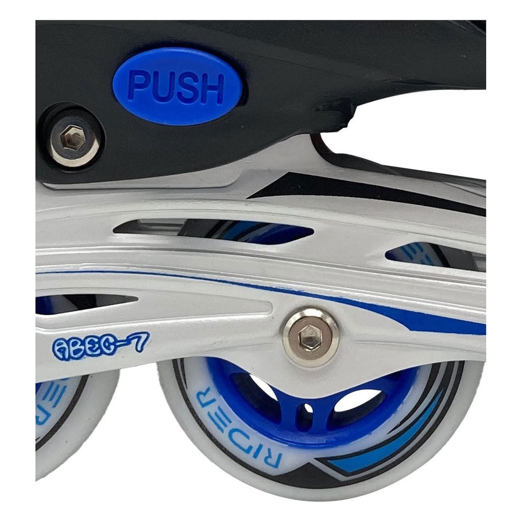 Inlineskates, blau-schwarz, Größe 33-36