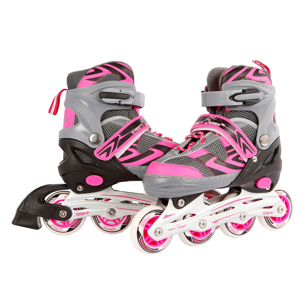 Street rider skeelers roze grijs, maat 37-40