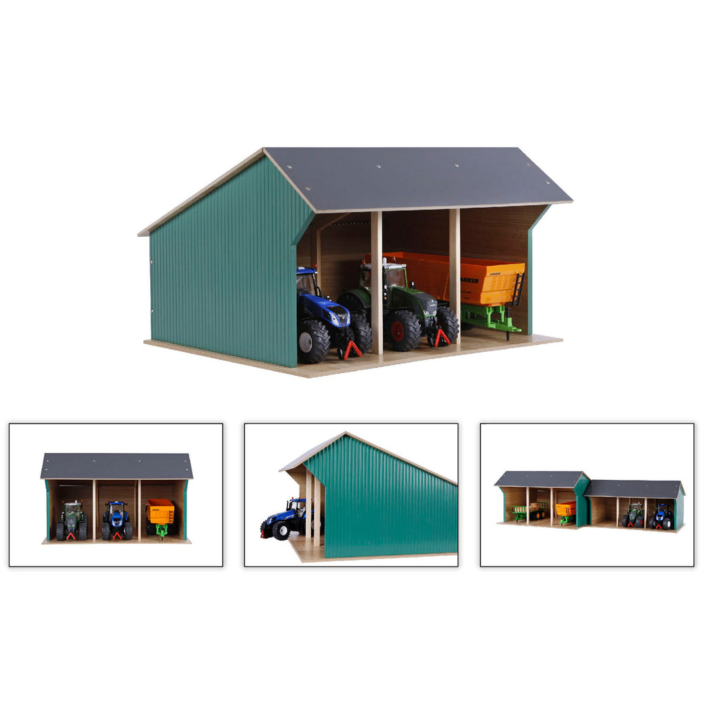 Kids Globe Landwirtschaftsschuppen für Traktoren, groß, 1:32