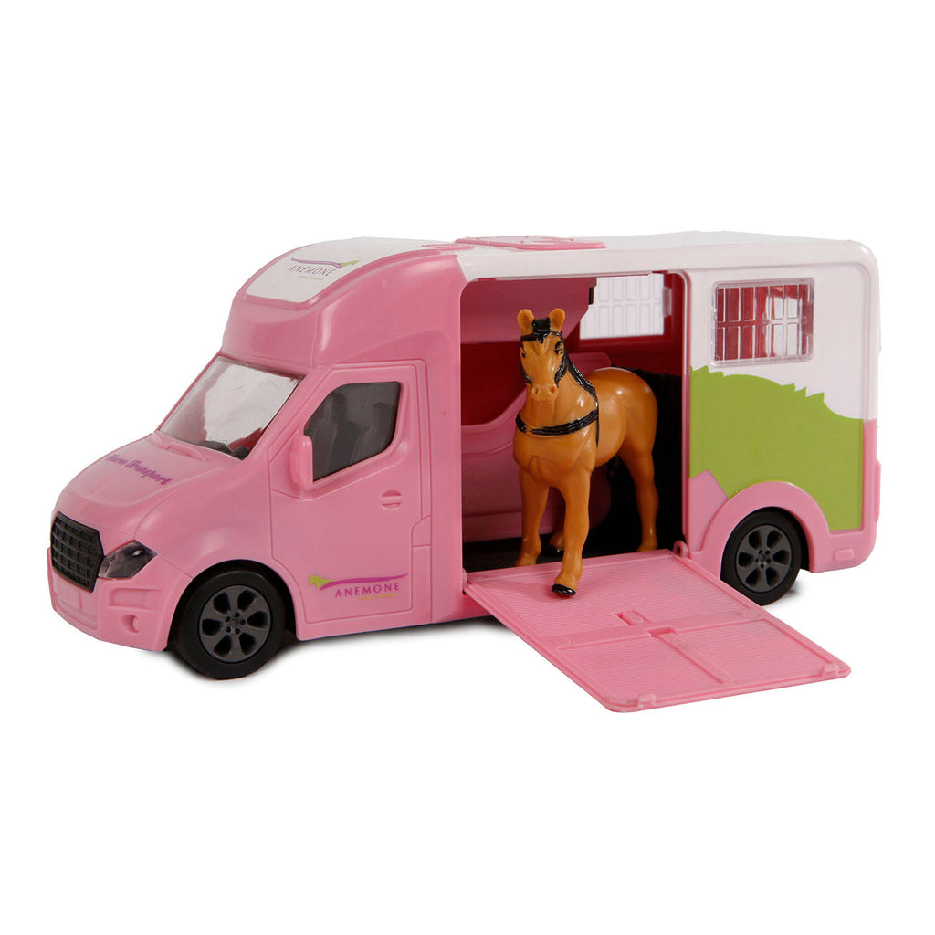 Kids Globe Pferde-LKW, Druckguss, rosa