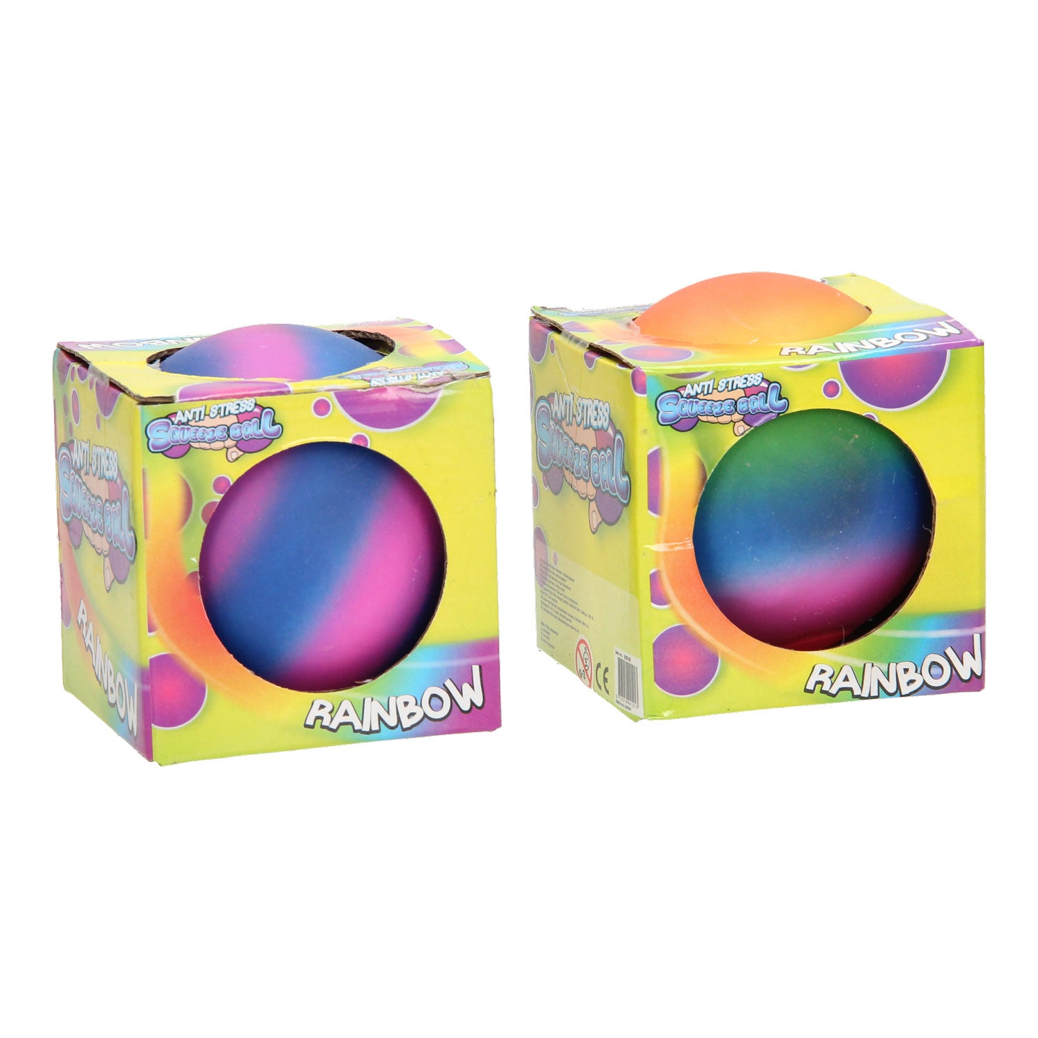 Zappel Regenbogen-Quetschball