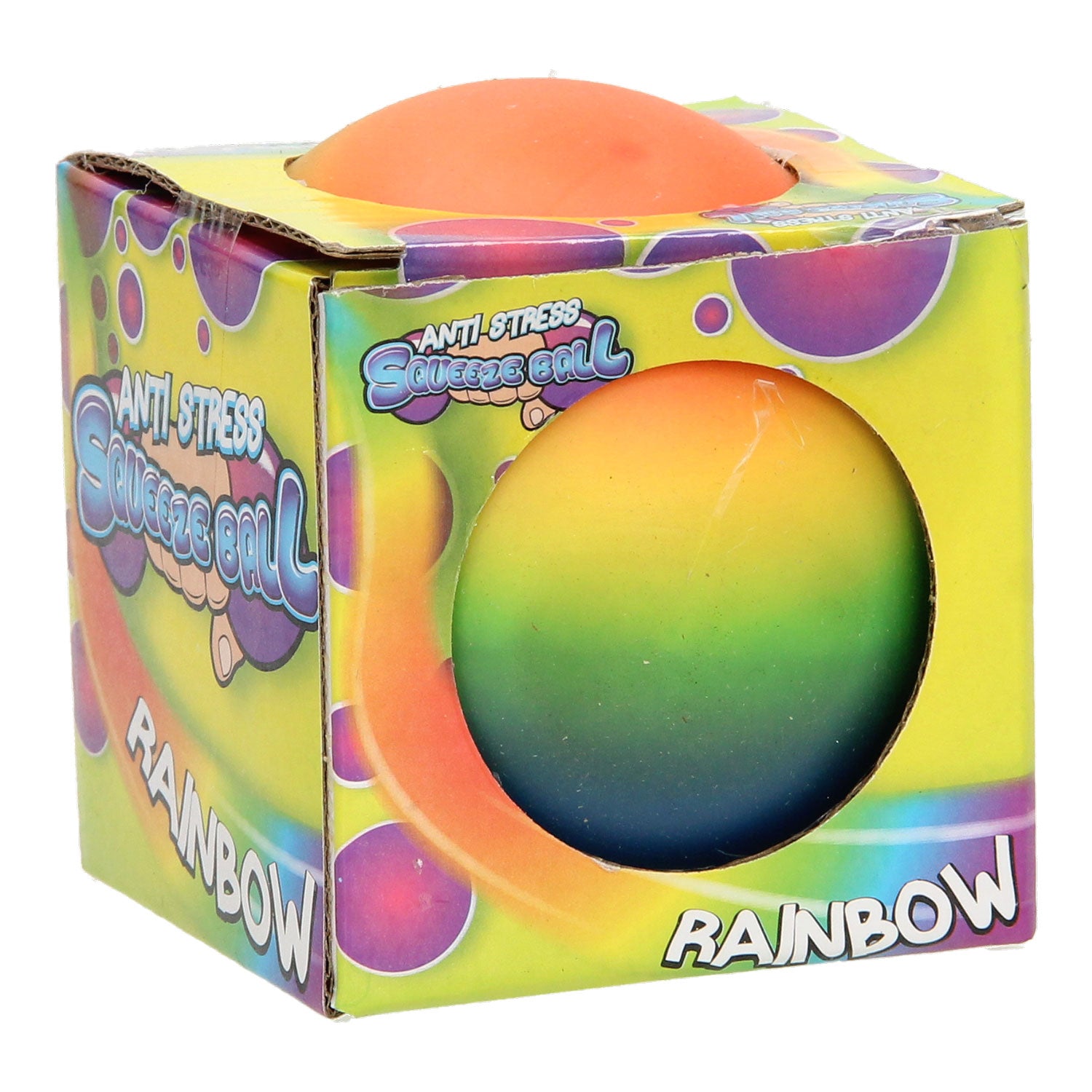 Zappel Regenbogen-Quetschball